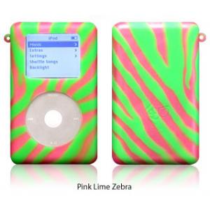 exo animals pink lime zebra for 40GB/60GB ClickWheel iPod